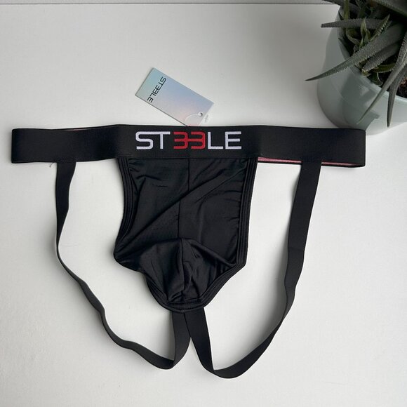 ST33LE - Black Nylon Elastane Air Mesh Sports Jockstrap (M) - Picture 3 of 7